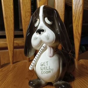 Rubens Originals 1960's Get Well Soon Dog Planter